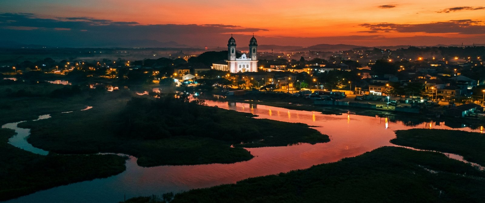 Iguape ao entardecer